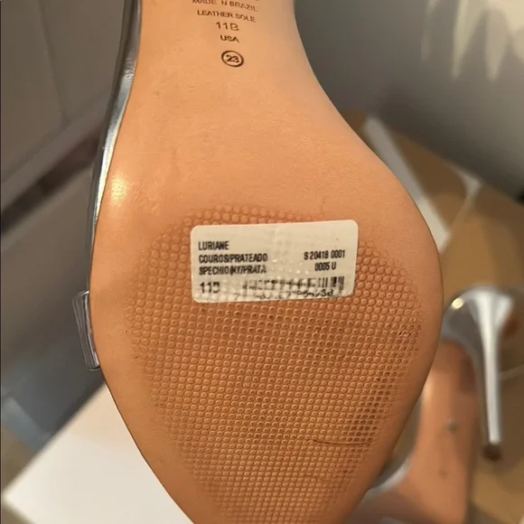 Schutz Women's Silver Sandals - Picture 7 of 7